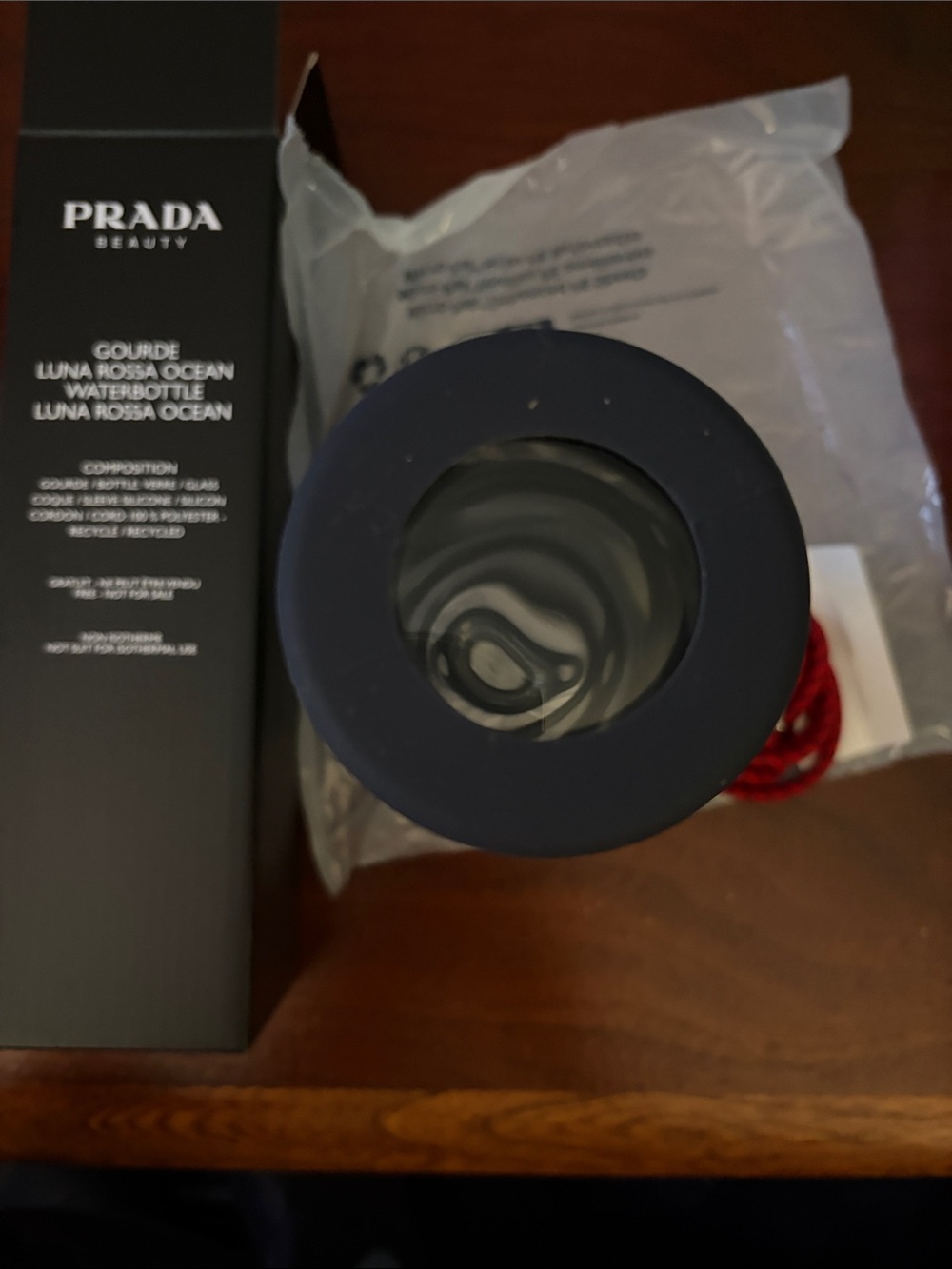 Prada Beauty Luna Rossa Ocean Water Bottle - Black - Picture 4 of 5
